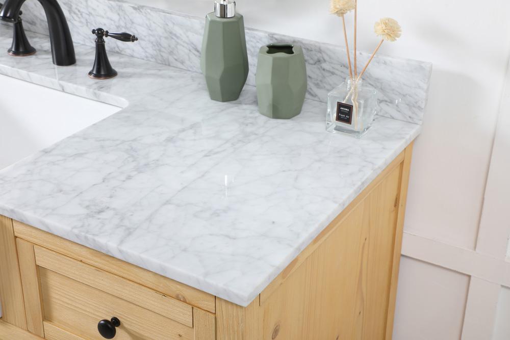 Elegant Furniture & Lighting - Franklin 42 inch Single bathroom vanity in natural wood with backsplash - VF60242NW-BS veiw 6