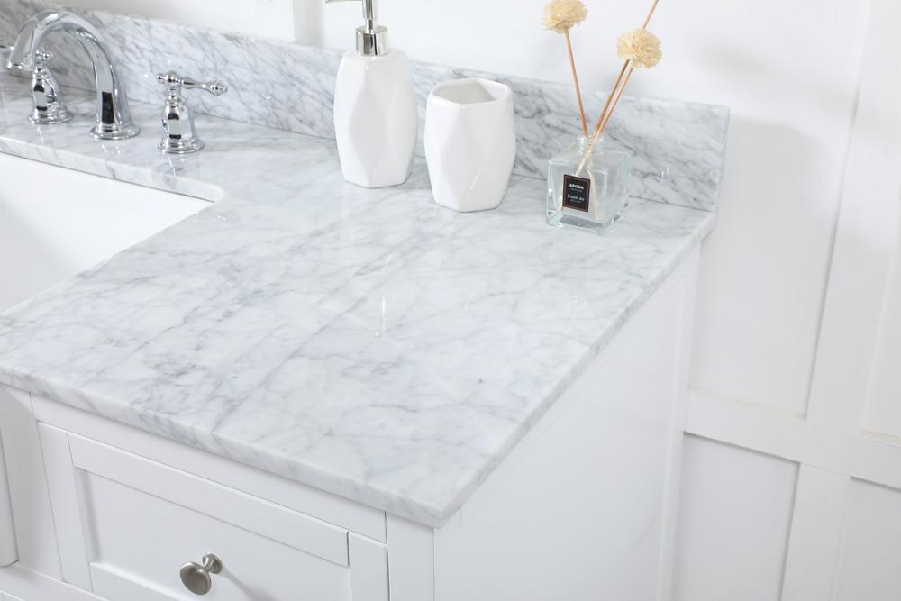 Elegant Furniture & Lighting - Franklin 42 inch Single bathroom vanity in white with backsplash - VF60242WH-BS veiw 6