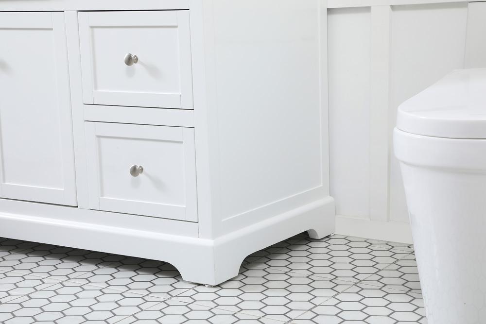 Elegant Furniture & Lighting - Franklin 42 inch Single bathroom vanity in white with backsplash - VF60242WH-BS veiw 7