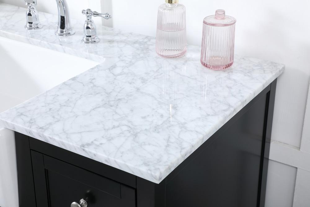 Elegant Furniture & Lighting - Franklin 48 inch Single bathroom vanity in black - VF60248BK veiw 6