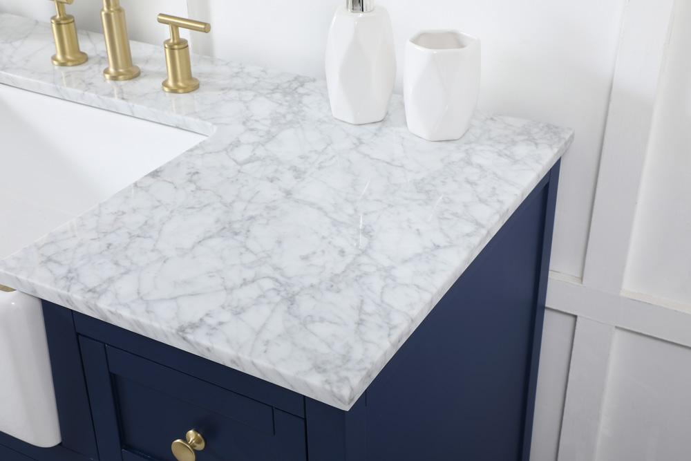 Elegant Furniture & Lighting - Franklin 48 inch Single bathroom vanity in blue - VF60248BL veiw 6