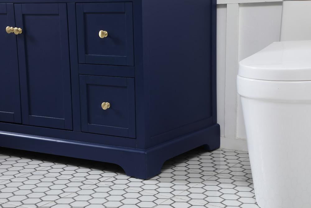 Elegant Furniture & Lighting - Franklin 48 inch Single bathroom vanity in blue - VF60248BL veiw 7