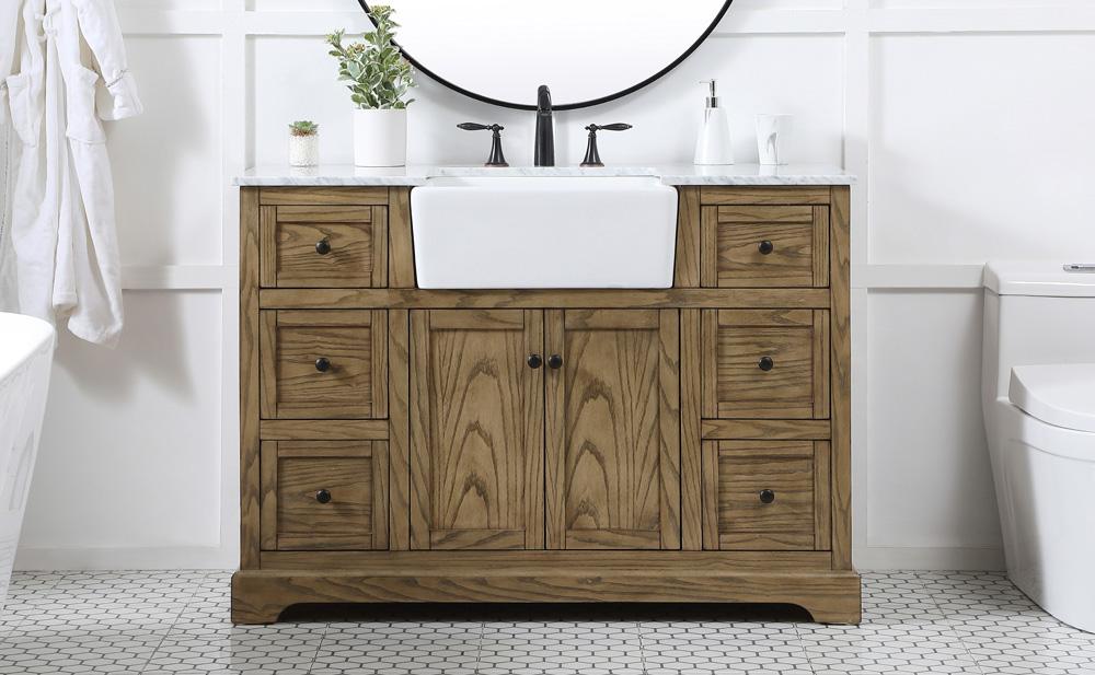 Elegant Furniture & Lighting - Franklin 48 inch Single bathroom vanity in driftwood - VF60248DW veiw 2