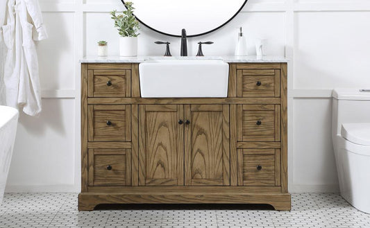 Elegant Furniture & Lighting - Franklin 48 inch Single bathroom vanity in driftwood - VF60248DW veiw 2