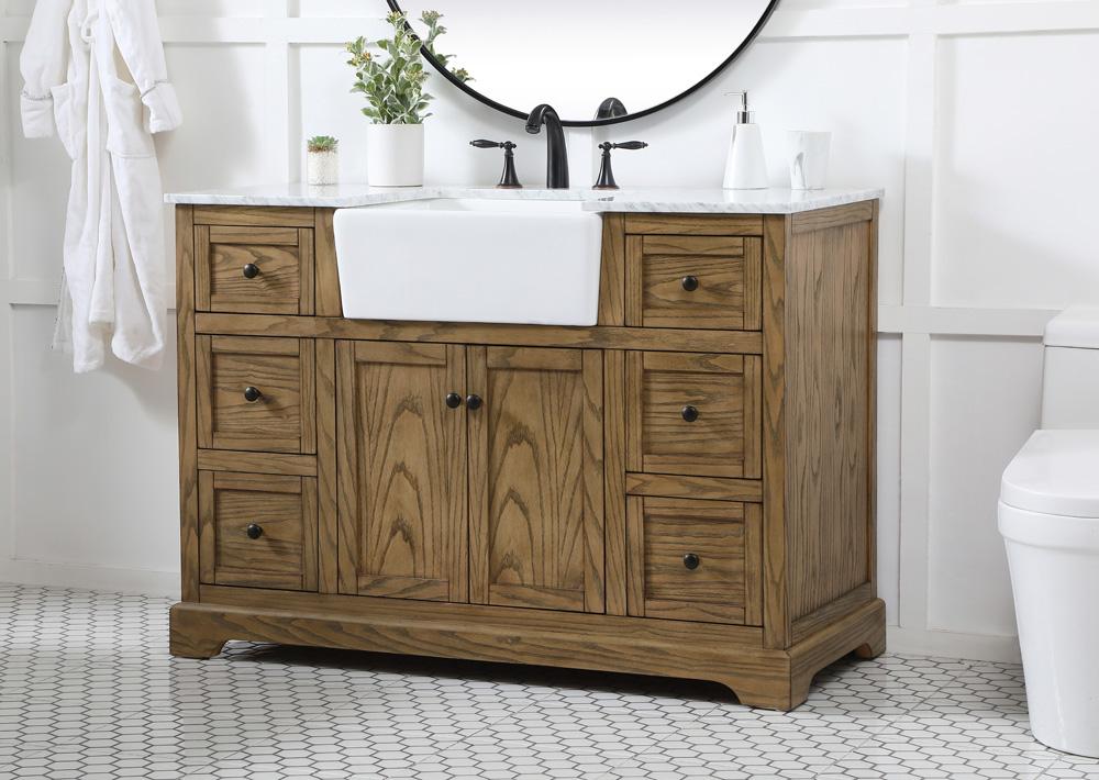 Elegant Furniture & Lighting - Franklin 48 inch Single bathroom vanity in driftwood - VF60248DW veiw 3