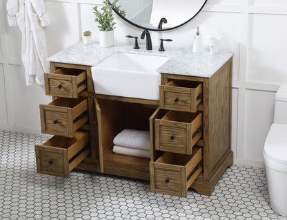 Elegant Furniture & Lighting - Franklin 48 inch Single bathroom vanity in driftwood - VF60248DW veiw 4