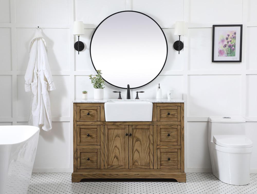 Elegant Furniture & Lighting - Franklin 48 inch Single bathroom vanity in driftwood - VF60248DW veiw 5