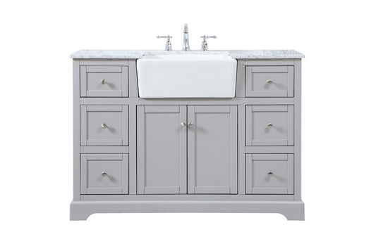 Elegant Furniture & Lighting - Franklin 48 inch Single bathroom vanity in grey - VF60248GR veiw 1