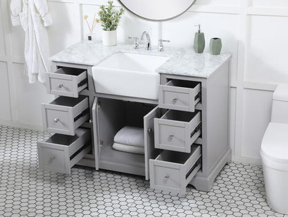Elegant Furniture & Lighting - Franklin 48 inch Single bathroom vanity in grey - VF60248GR veiw 4