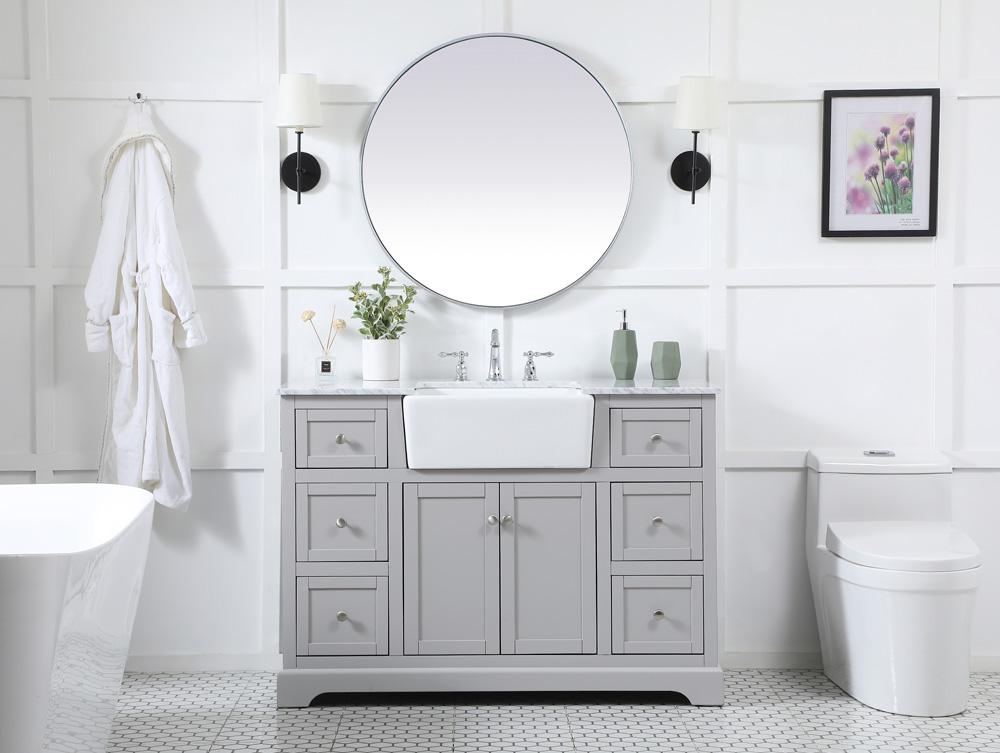 Elegant Furniture & Lighting - Franklin 48 inch Single bathroom vanity in grey - VF60248GR veiw 5