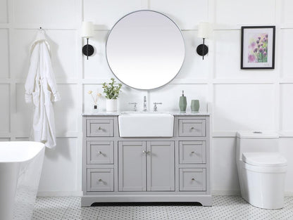 Elegant Furniture & Lighting - Franklin 48 inch Single bathroom vanity in grey - VF60248GR veiw 5
