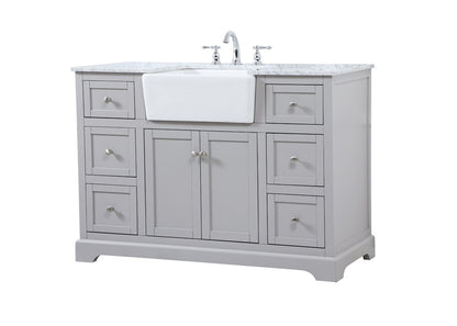 Elegant Furniture & Lighting - Franklin 48 inch Single bathroom vanity in grey - VF60248GR veiw 9