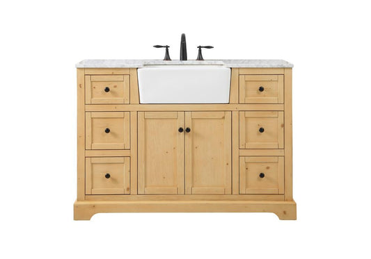 Elegant Furniture & Lighting - Franklin 48 inch Single bathroom vanity in natural wood - VF60248NW veiw 1