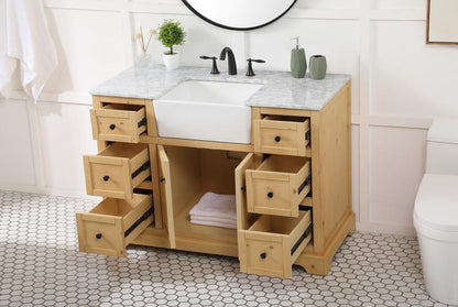 Elegant Furniture & Lighting - Franklin 48 inch Single bathroom vanity in natural wood - VF60248NW veiw 4