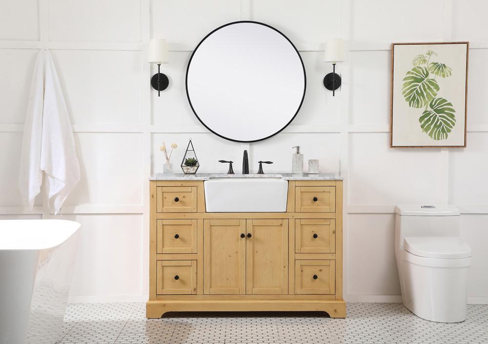Elegant Furniture & Lighting - Franklin 48 inch Single bathroom vanity in natural wood - VF60248NW veiw 5
