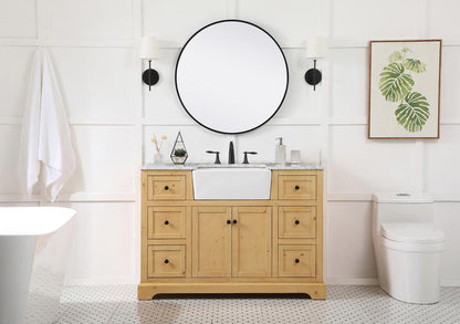 Elegant Furniture & Lighting - Franklin 48 inch Single bathroom vanity in natural wood - VF60248NW veiw 5