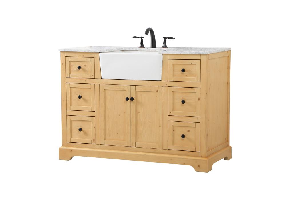 Elegant Furniture & Lighting - Franklin 48 inch Single bathroom vanity in natural wood - VF60248NW veiw 8