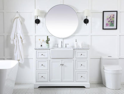 Elegant Furniture & Lighting - Franklin 48 inch Single bathroom vanity in white - VF60248WH veiw 5