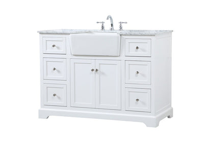Elegant Furniture & Lighting - Franklin 48 inch Single bathroom vanity in white - VF60248WH veiw 8
