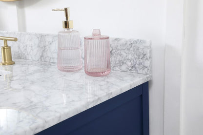 Elegant Furniture & Lighting - Franklin 48 inch Single bathroom vanity in blue - VF60248BL-BS veiw 6