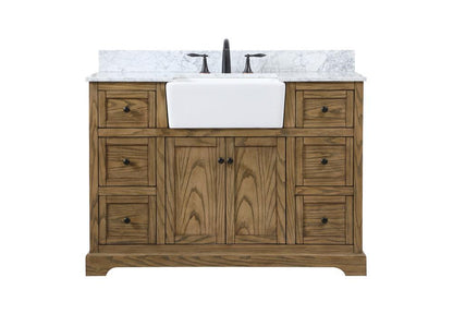 Elegant Furniture & Lighting - Franklin 48 inch Single bathroom vanity in driftwood - VF60248DW-BS veiw 1
