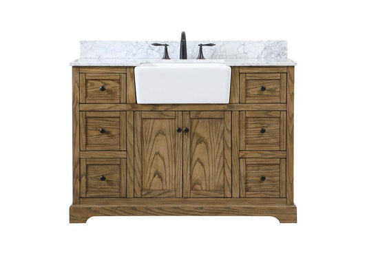 Elegant Furniture & Lighting - Franklin 48 inch Single bathroom vanity in driftwood - VF60248DW-BS veiw 1