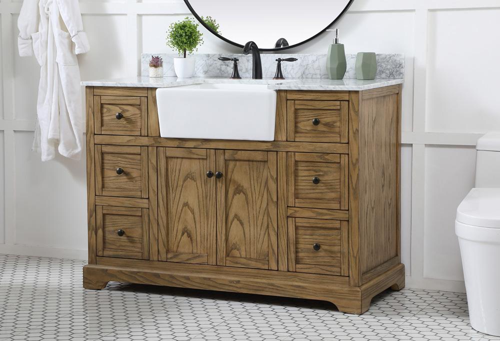 Elegant Furniture & Lighting - Franklin 48 inch Single bathroom vanity in driftwood - VF60248DW-BS veiw 3