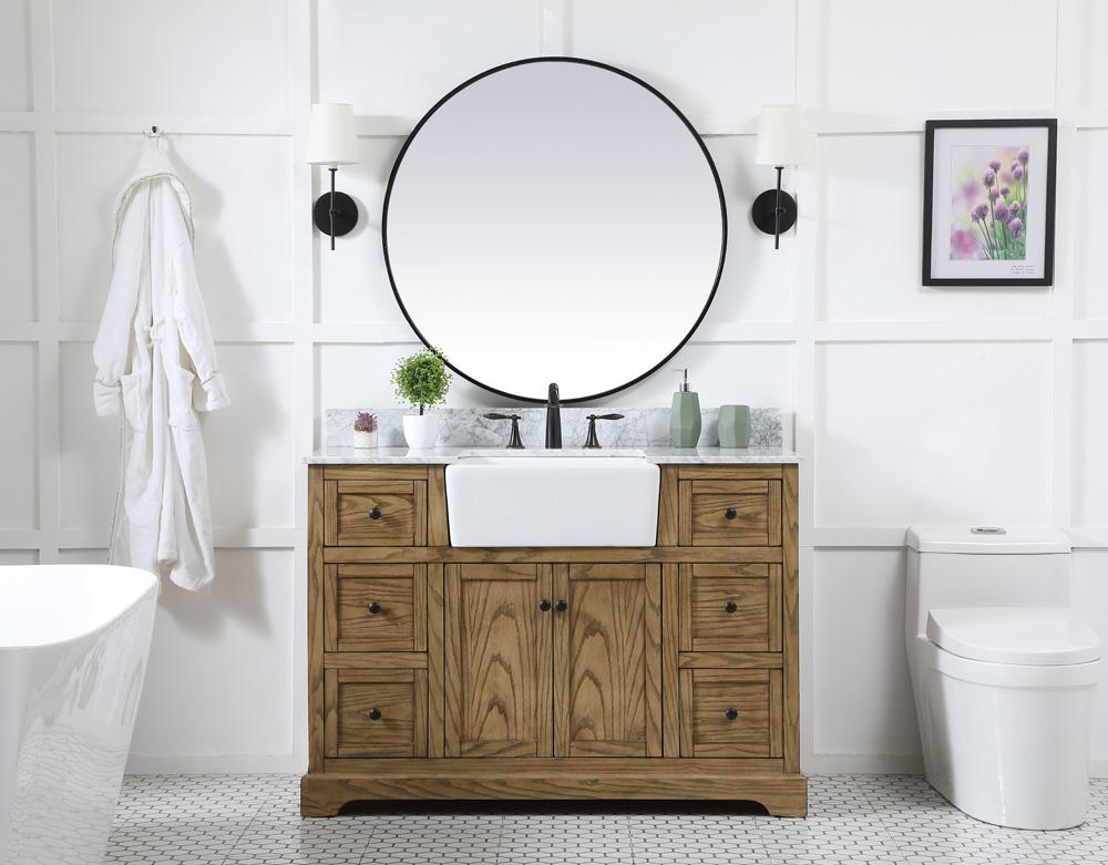 Elegant Furniture & Lighting - Franklin 48 inch Single bathroom vanity in driftwood - VF60248DW-BS veiw 5