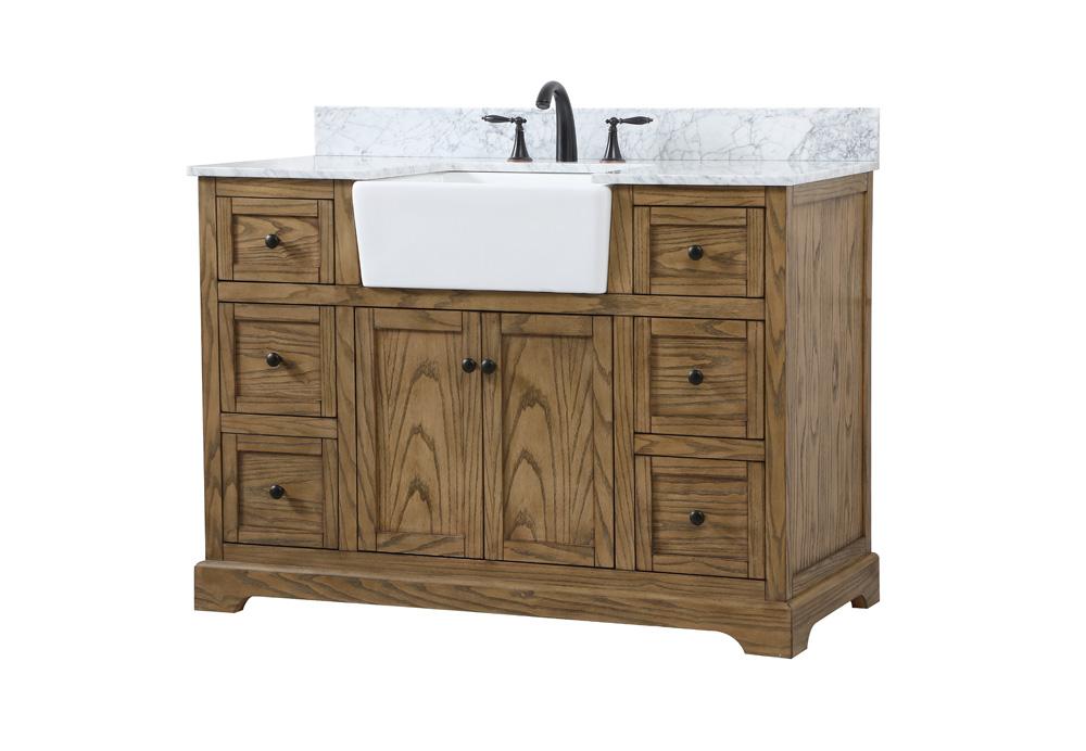 Elegant Furniture & Lighting - Franklin 48 inch Single bathroom vanity in driftwood - VF60248DW-BS veiw 8
