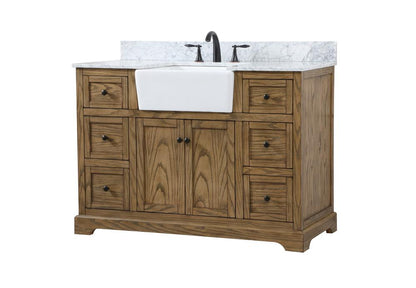 Elegant Furniture & Lighting - Franklin 48 inch Single bathroom vanity in driftwood - VF60248DW-BS veiw 8