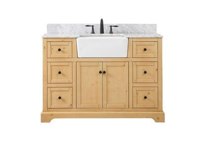 Elegant Furniture & Lighting - Franklin 48 inch Single bathroom vanity in natural wood - VF60248NW-BS veiw 1