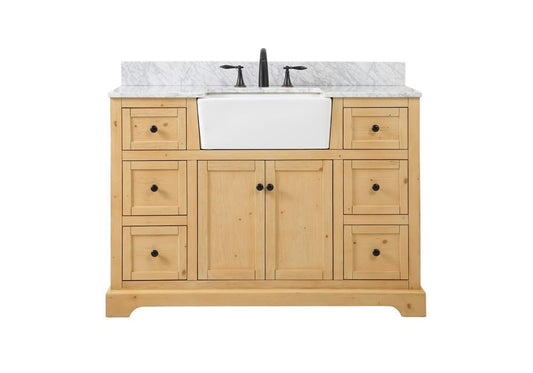 Elegant Furniture & Lighting - Franklin 48 inch Single bathroom vanity in natural wood - VF60248NW-BS veiw 1