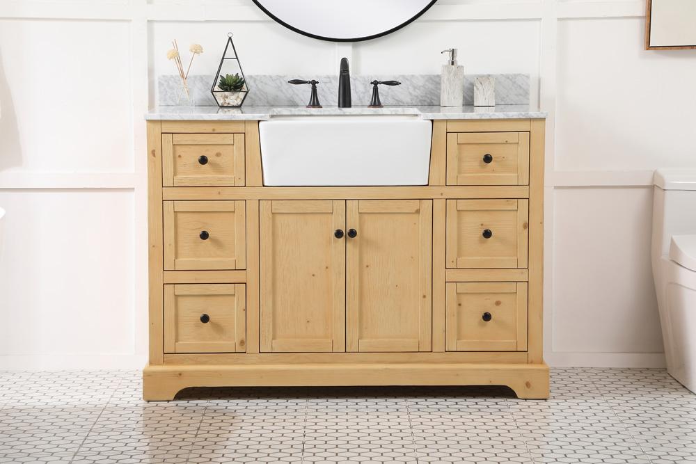Elegant Furniture & Lighting - Franklin 48 inch Single bathroom vanity in natural wood - VF60248NW-BS veiw 2