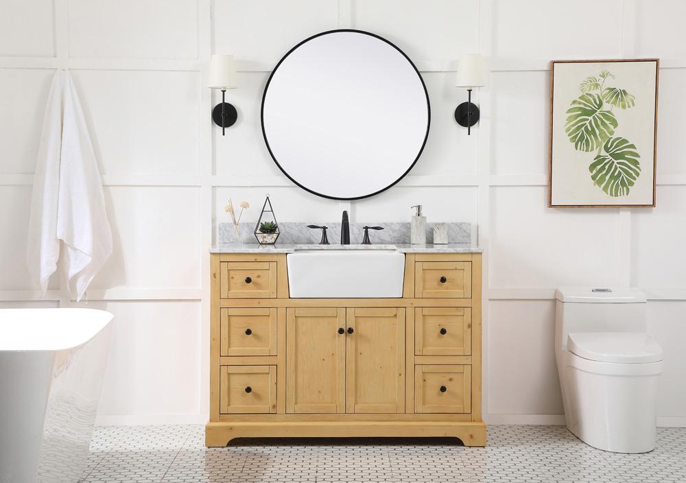 Elegant Furniture & Lighting - Franklin 48 inch Single bathroom vanity in natural wood - VF60248NW-BS veiw 5