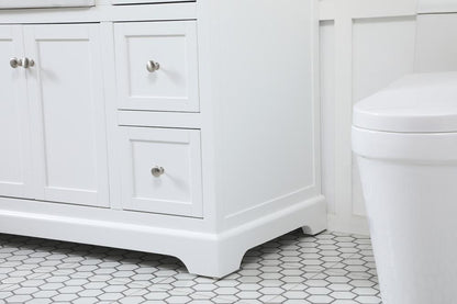 Elegant Furniture & Lighting - Franklin 48 inch Single bathroom vanity in white - VF60248WH-BS veiw 7
