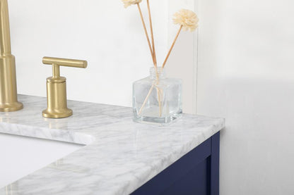 Elegant Furniture & Lighting - Franklin 60 inch double bathroom vanity in blue - VF60260DBL veiw 6