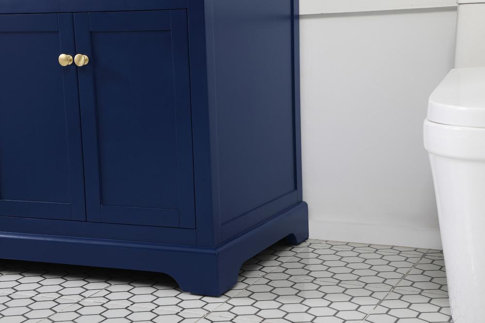 Elegant Furniture & Lighting - Franklin 60 inch double bathroom vanity in blue - VF60260DBL veiw 7