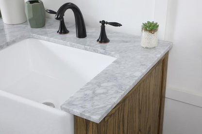 Elegant Furniture & Lighting - Franklin 60 inch double bathroom vanity in driftwood - VF60260DDW veiw 6