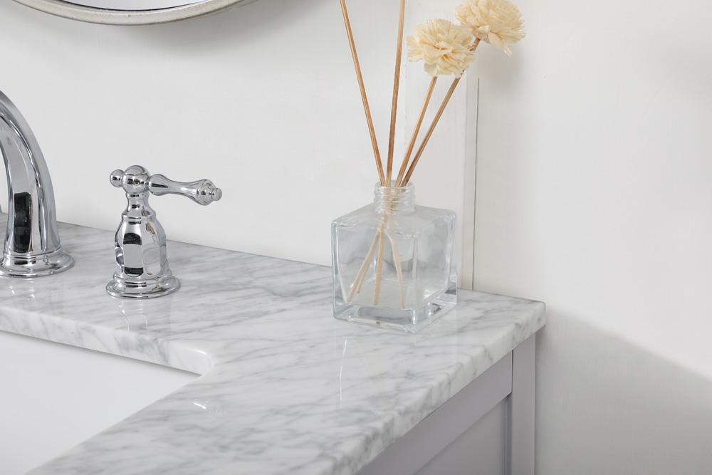 Elegant Furniture & Lighting - Franklin 60 inch double bathroom vanity in grey - VF60260DGR veiw 6