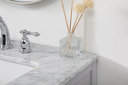 Elegant Furniture & Lighting - Franklin 60 inch double bathroom vanity in grey - VF60260DGR veiw 6