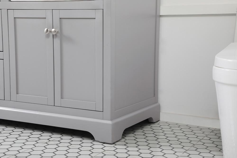 Elegant Furniture & Lighting - Franklin 60 inch double bathroom vanity in grey - VF60260DGR veiw 7
