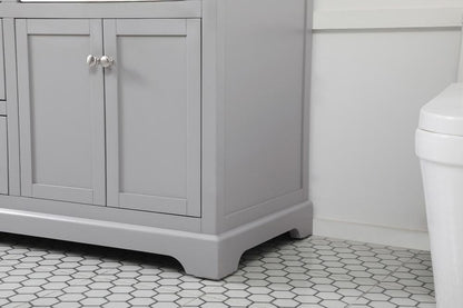 Elegant Furniture & Lighting - Franklin 60 inch double bathroom vanity in grey - VF60260DGR veiw 7