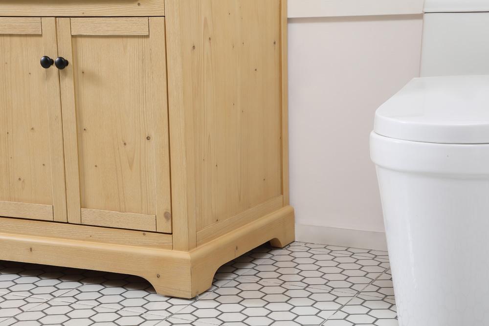 Elegant Furniture & Lighting - Franklin 60 inch double bathroom vanity in natural wood - VF60260DNW veiw 7