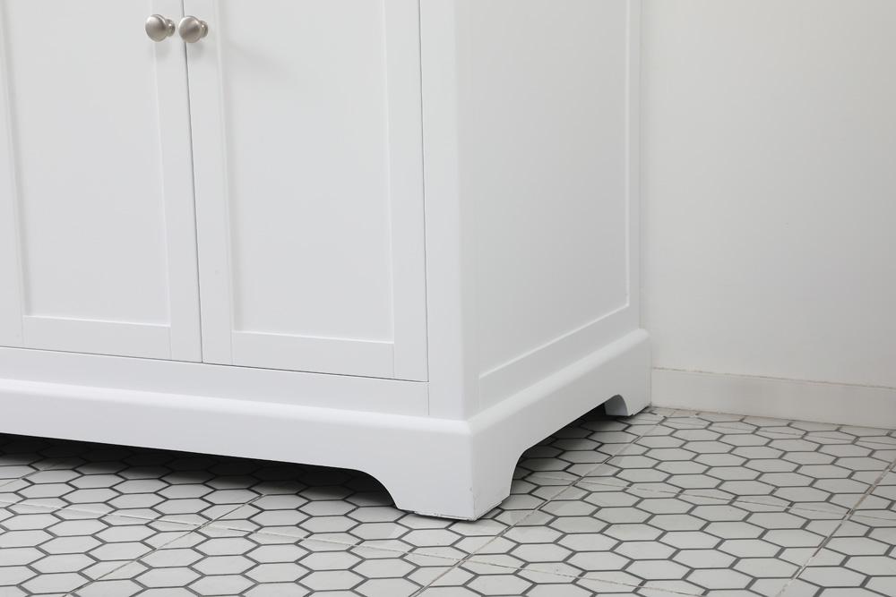 Elegant Furniture & Lighting - Franklin 60 inch double bathroom vanity in white - VF60260DWH veiw 7