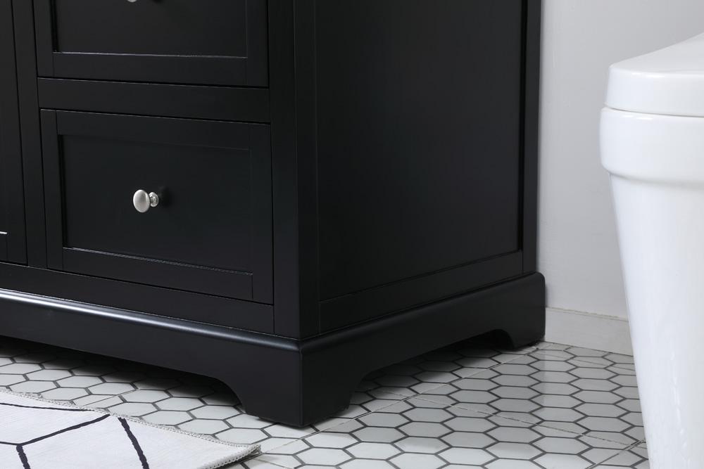 Elegant Furniture & Lighting - Franklin 60 inch Single bathroom vanity in black - VF60260BK veiw 7