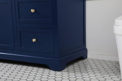 Elegant Furniture & Lighting - Franklin 60 inch Single bathroom vanity in blue - VF60260BL veiw 7