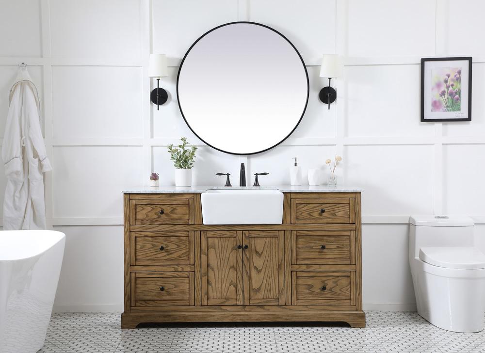 Elegant Furniture & Lighting - Franklin 60 inch Single bathroom vanity in driftwood - VF60260DW veiw 5