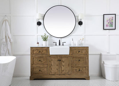 Elegant Furniture & Lighting - Franklin 60 inch Single bathroom vanity in driftwood - VF60260DW veiw 5