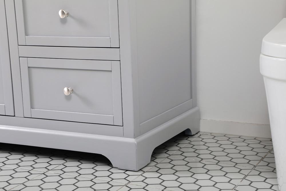 Elegant Furniture & Lighting - Franklin 60 inch Single bathroom vanity in grey - VF60260GR veiw 7