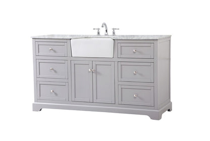 Elegant Furniture & Lighting - Franklin 60 inch Single bathroom vanity in grey - VF60260GR veiw 8